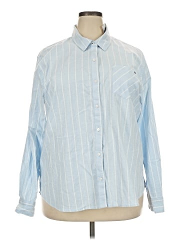 Crown & Ivy Long Sleeve Button-Down Shirt (view 1)
