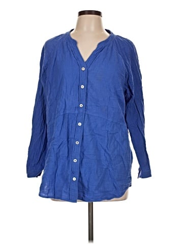 Soft Surroundings 3/4 Sleeve Button-Down Shirt (view 1)