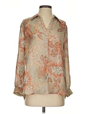 L'Agence 3/4 Sleeve Silk Top (view 1)