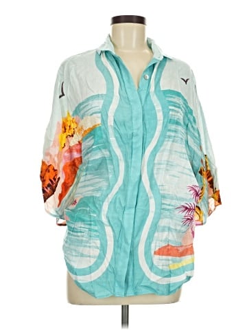 Trina Turk 3/4 Sleeve Button-Down Shirt (view 1)