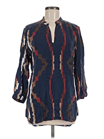 Amanda Uprichard 3/4 Sleeve Silk Top (view 1)
