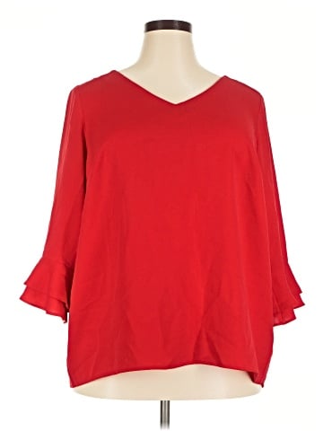 Lands' End 3/4 Sleeve Blouse (view 1)