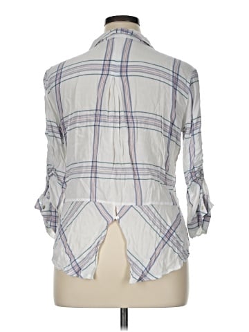 Hester & Orchard 3/4 Sleeve Button-Down Shirt (view 2)