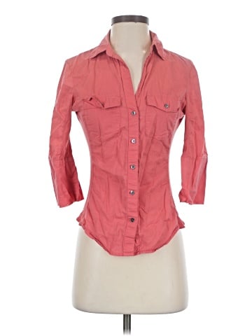 James Perse 3/4 Sleeve Button-Down Shirt (view 1)