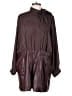 Express 100% Recycled Polyester Houndstooth Brown Romper Size XL - photo 1
