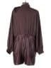 Express 100% Recycled Polyester Houndstooth Brown Romper Size XL - photo 2