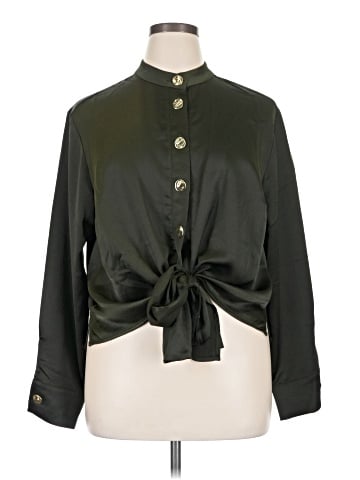 ELOQUII Long Sleeve Blouse (view 1)