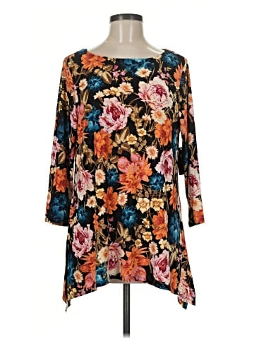 JM Collection 3/4 Sleeve Blouse (view 1)