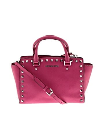 MICHAEL Michael Kors Leather Satchel (view 1)