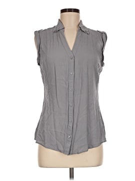 Express Sleeveless Button-Down Shirt (view 1)