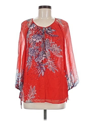 Ella Moss 3/4 Sleeve Silk Top (view 1)