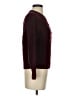 Amour Vert 100% Wool Burgundy Wool Pullover Sweater Size S - photo 4