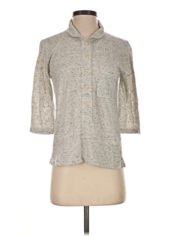 Textile by Elizabeth and James 3/4 Sleeve Button-Down Shirt (view 1)
