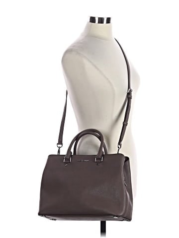 MICHAEL Michael Kors Leather Satchel (view 2)