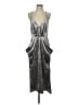 BCBGeneration Metallic Silver Cocktail Dress Size S - photo 1