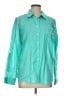 Talbots Polka Dots Teal Long Sleeve Button-Down Shirt Size L - photo 1