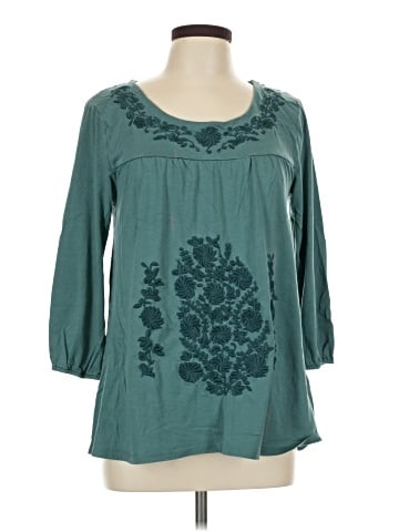 Garnet Hill 3/4 Sleeve Blouse (view 1)