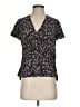 Rag & Bone Floral Black Short Sleeve Blouse Size XS - photo 1