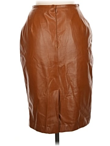 VERTIGO Faux Leather Skirt (view 2)