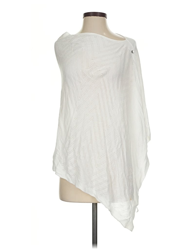 Pre-owned Talbots Poncho In White