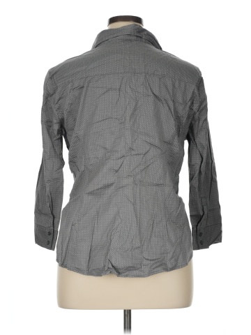 New York & Company 3/4 Sleeve Button-Down Shirt (view 2)