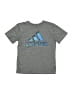Adidas 100% Polyester Gray Active T-Shirt Size 8 - photo 1