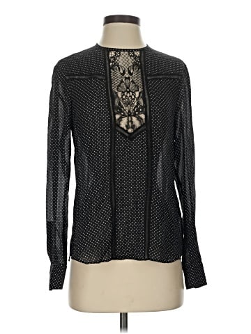 A.L.C. Long Sleeve Silk Top (view 1)