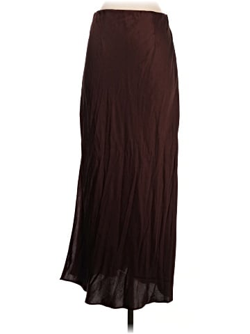 Madewell Satin Maxi Slip Skirt (view 2)