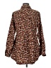 Umgee Floral Brown Long Sleeve Blouse Size M - photo 2