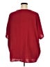 Assorted Brands 100% Polyester Solid Red Burgundy Short Sleeve Blouse Size XXL - photo 2