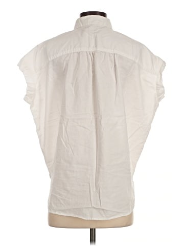 Madewell Central Popover Shirt in Eyelet White (view 2)
