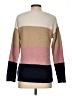 BB Dakota 100% Polyester Color Block Tan Pullover Sweater Size XS - photo 2