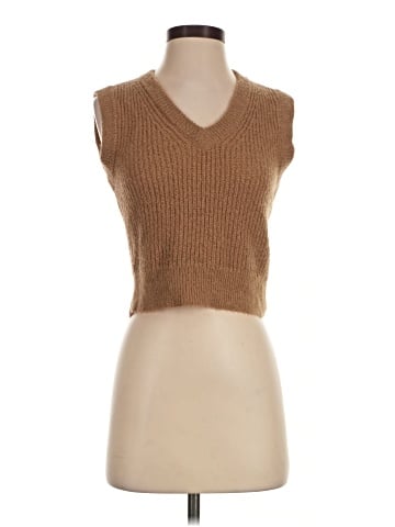 Madewell The Fineloft Shrunken Sweater Vest (view 1)