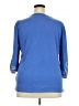 Talbots 100% Cotton Blue 3/4 Sleeve Top Size 2X - photo 2