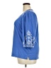Talbots 100% Cotton Blue 3/4 Sleeve Top Size 2X - photo 5