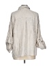 Max Studio Stripes Ivory 3/4 Sleeve Blouse Size L - photo 2