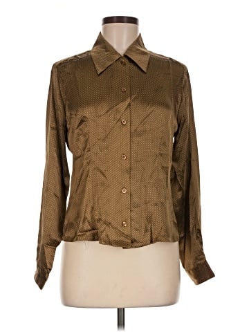 Tracy M. Long Sleeve Silk Top (view 1)