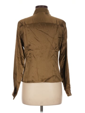 Tracy M. Long Sleeve Silk Top (view 2)