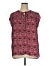 DR2 Pink Short Sleeve Blouse Size XL - photo 1