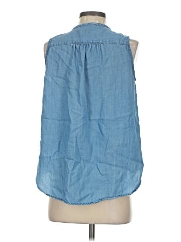 Ann Taylor LOFT Sleeveless Button-Down Shirt (view 2)