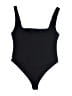 Flounce Black Bodysuit Size 10 - photo 1