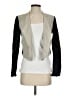 Theory 100% Viscose Color Block Gray Ivory Vest Size 2 - photo 1