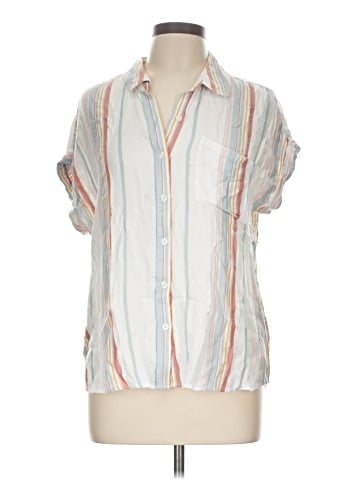 Cosmic Blue Love Short Sleeve Blouse (view 1)