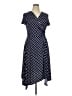 Perceptions Polka Dots Blue Casual Dress Size 16 - photo 1