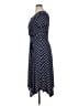 Perceptions Polka Dots Blue Casual Dress Size 16 - photo 5