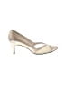 Stuart Weitzman Metallic Ivory Heels Size 8 1/2 (narrow) - photo 1