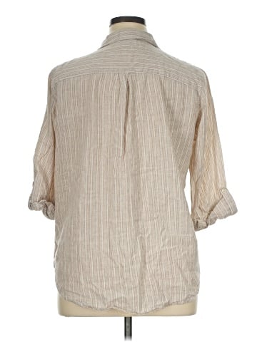 Per Se 3/4 Sleeve Button-Down Shirt (view 2)