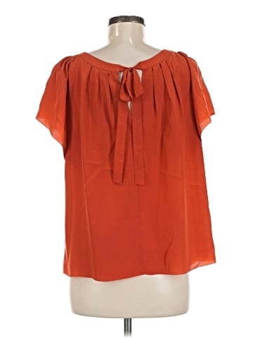 Rebecca Taylor Short Sleeve Silk Top (view 2)