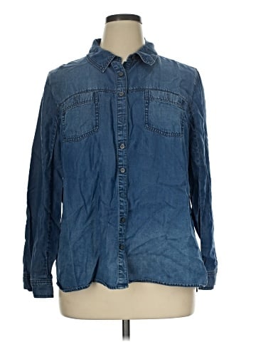 Sejour Long Sleeve Button-Down Shirt (view 1)