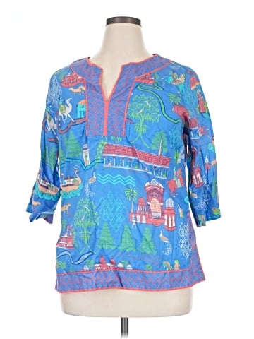 Gretchen Scott Designs 3/4 Sleeve Blouse (view 1)
